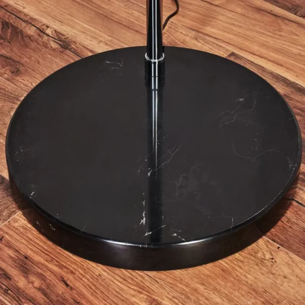 hofstein Baloca Lampadaire Chrome, Noir, 1 lumière* Lampes Modernes