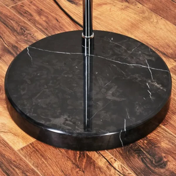 hofstein Baloca Lampadaire Chrome, Noir, 1 lumière* Lampes Modernes