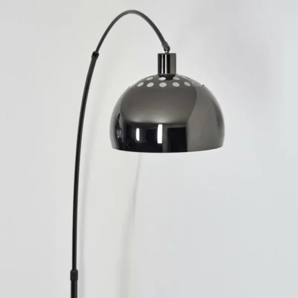 hofstein Baloca Lampadaire Chrome, Noir, 1 lumière* Lampes Modernes