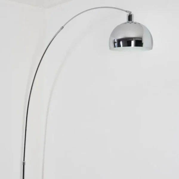 hofstein Baloca Lampadaire Chrome, Noir, 1 lumière* Lampes Modernes