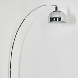 hofstein Baloca Lampadaire Chrome, Noir, 1 lumière* Lampes Modernes