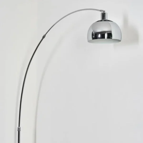 hofstein Baloca Lampadaire Chrome, Noir, 1 lumière* Lampes Modernes