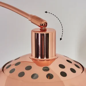 hofstein Baloca Lampadaire Cuivre, Noir, 1 lumière* Lampes Modernes
