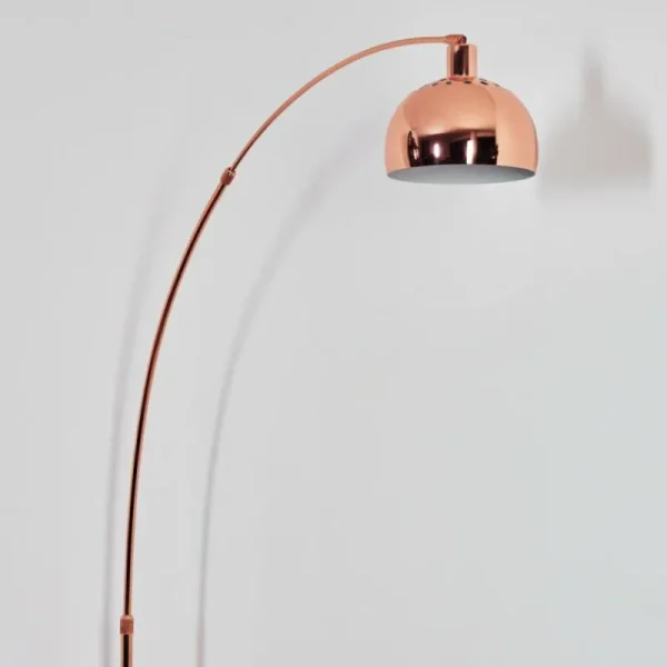 hofstein Baloca Lampadaire Cuivre, Noir, 1 lumière* Lampes Modernes