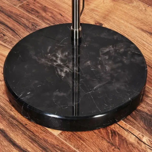 hofstein Baloca Lampadaire Nickel mat, Noir, 1 lumière* Lampes Modernes