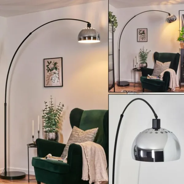 hofstein Baloca Lampadaire Noir, 1 lumière* Lampes Modernes