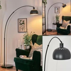 hofstein Baloca Lampadaire Noir, 1 lumière* Lampes Modernes