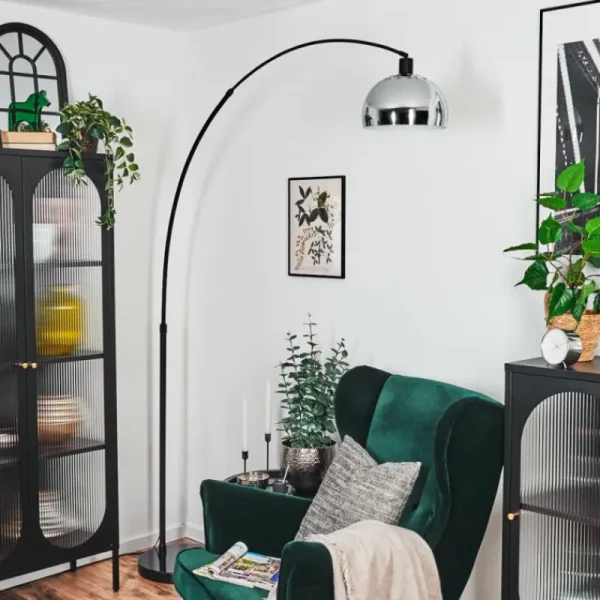 hofstein Baloca Lampadaire Noir, 1 lumière* Lampes Modernes