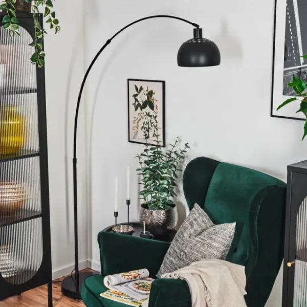 hofstein Baloca Lampadaire Noir, 1 lumière* Lampes Modernes