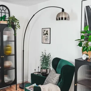 hofstein Baloca Lampadaire Noir, 1 lumière* Lampes Modernes