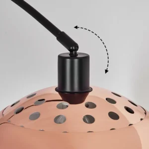 hofstein Baloca Lampadaire Noir, 1 lumière* Lampes Modernes