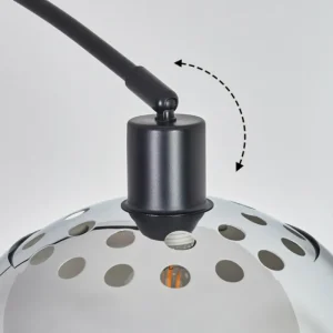 hofstein Baloca Lampadaire Noir, 1 lumière* Lampes Modernes