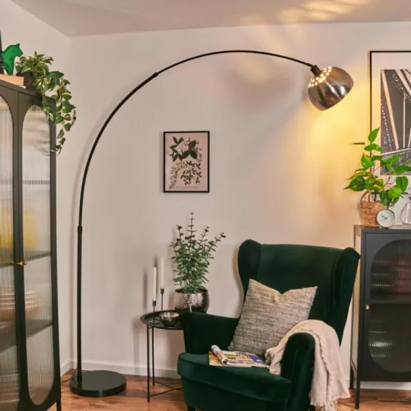 hofstein Baloca Lampadaire Noir, 1 lumière* Lampes Modernes