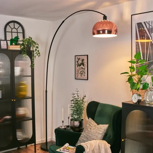hofstein Baloca Lampadaire Noir, 1 lumière* Lampes Modernes