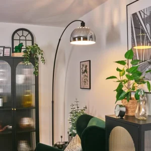 hofstein Baloca Lampadaire Noir, 1 lumière* Lampes Modernes