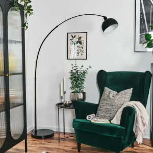 hofstein Baloca Lampadaire Noir, 1 lumière* Lampes Modernes