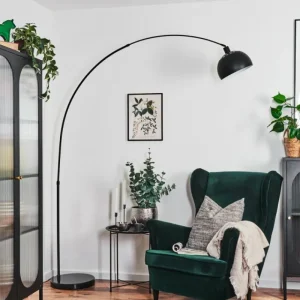 hofstein Baloca Lampadaire Noir, 1 lumière* Lampes Modernes