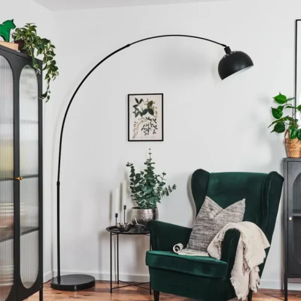 hofstein Baloca Lampadaire Noir, 1 lumière* Lampes Modernes