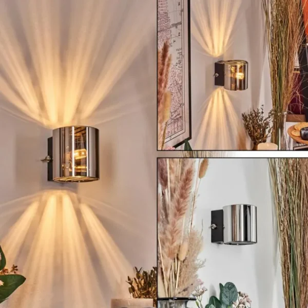 hofstein Bamako Luminaire Up & Down, Applique murale LED Noir, 1 lumière* Lampes Modernes