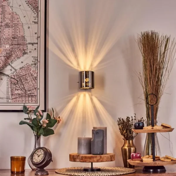 hofstein Bamako Luminaire Up & Down, Applique murale LED Noir, 1 lumière* Lampes Modernes