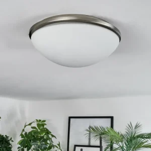 hofstein Banan Plafonnier, Spot de plafond Nickel mat, 2 lumières* Lampes En Verre