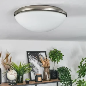 hofstein Banan Plafonnier, Spot de plafond Nickel mat, 2 lumières* Lampes En Verre