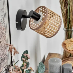 hofstein Barcos Applique murale Noir, 1 lumière* Lampes Modernes