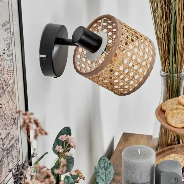 hofstein Barcos Applique murale Noir, 1 lumière* Lampes Modernes