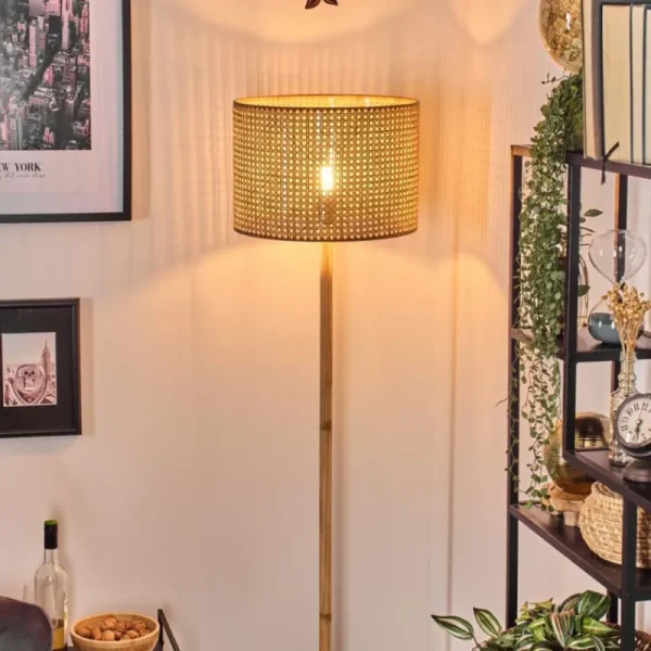 hofstein Barcos Lampadaire Écru, Noir, 1 lumière* Lampes Modernes
