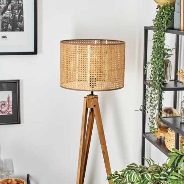 hofstein Barcos Lampadaire, Liseuse Écru, Noir, 1 lumière* Lampes Modernes