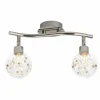 Luminaires Brilliant Barre de spots Brilliant Joya Chrome, 2 lumières* Lampes En Verre