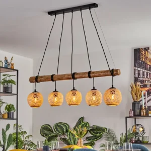 hofstein Basto Suspension, Suspension Écru, Noir, 5 lumières* Lampes Modernes