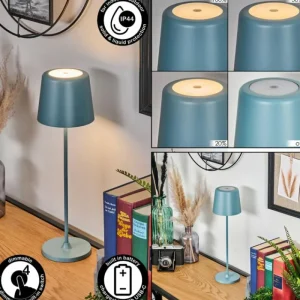 hofstein Belece Lampe de table d'extérieur, Lampe à poser LED Bleu, 1 lumière* Lampes Modernes