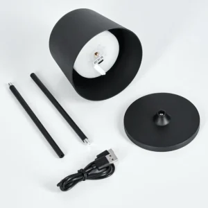 hofstein Belece Lampe de table d'extérieur, Lampe à poser LED Noir, 1 lumière* Lampes Modernes