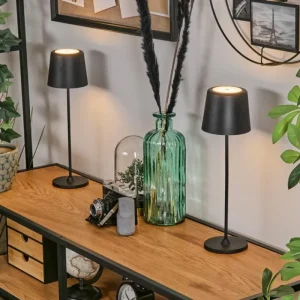 hofstein Belece Lampe de table d'extérieur, Lampe à poser LED Noir, 1 lumière* Lampes Modernes