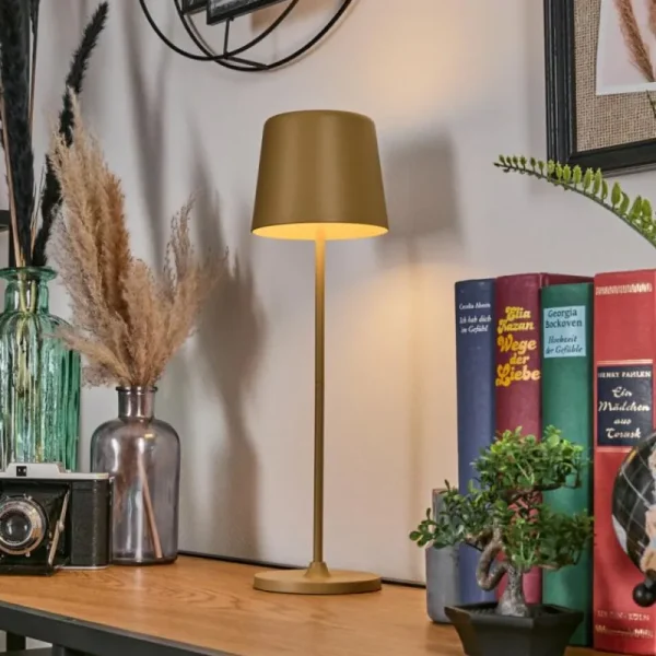 hofstein Belece Lampe de table d'extérieur, Lampe à poser LED Beige, 1 lumière* Lampes Modernes