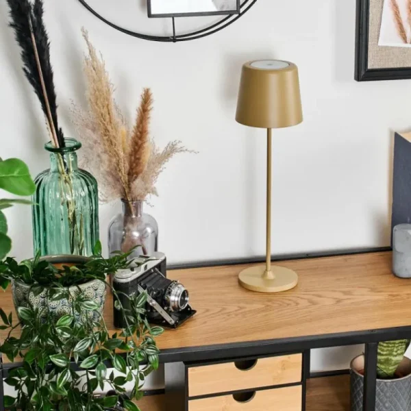 hofstein Belece Lampe de table d'extérieur, Lampe à poser LED Beige, 1 lumière* Lampes Modernes