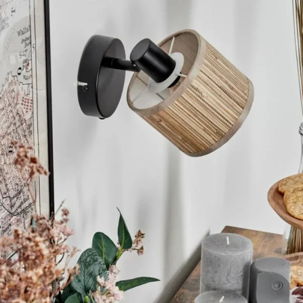 hofstein Bongal Applique murale Noir, 1 lumière* Lampes Modernes