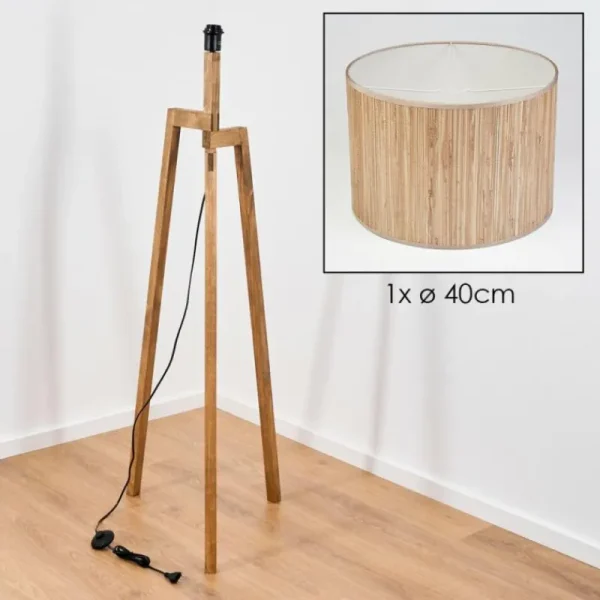 hofstein Bongal Lampadaire, Liseuse Écru, 1 lumière* Lampes Modernes