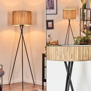 hofstein Bongal Lampadaire Noir, 1 lumière* Lampes Modernes