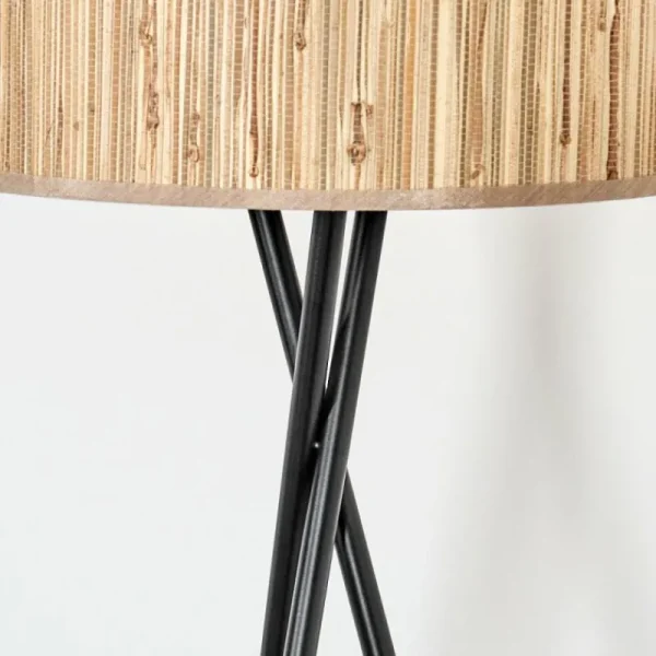 hofstein Bongal Lampadaire Noir, 1 lumière* Lampes Modernes