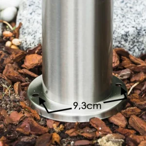 hofstein Borne d'éclairage Avize Acier inoxydable, 1 lumière, Détecteur de mouvement* Lampes Modernes