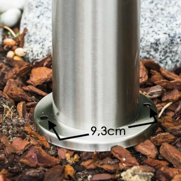 hofstein Borne d'éclairage Avize Acier inoxydable, 1 lumière, Détecteur de mouvement* Lampes Modernes