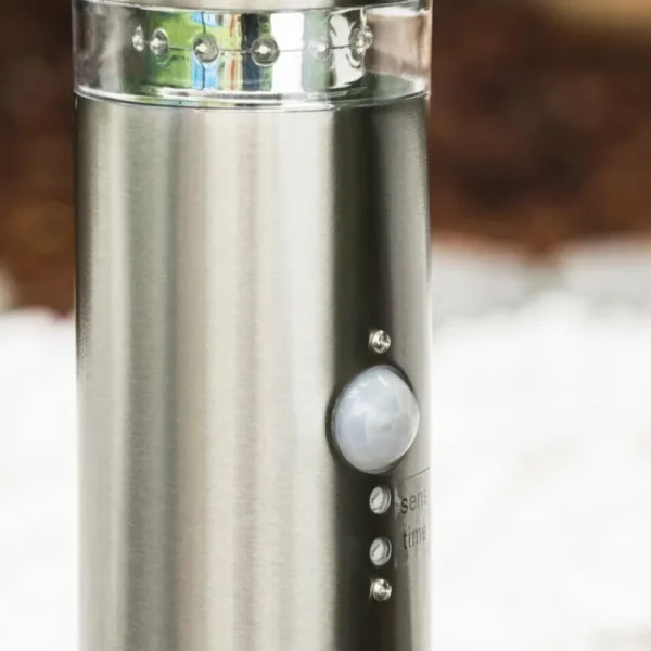 hofstein Borne d'éclairage Avize Acier inoxydable, 1 lumière, Détecteur de mouvement* Lampes Modernes