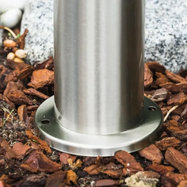 hofstein Borne d'éclairage Avize Acier inoxydable, 1 lumière, Détecteur de mouvement* Lampes Modernes