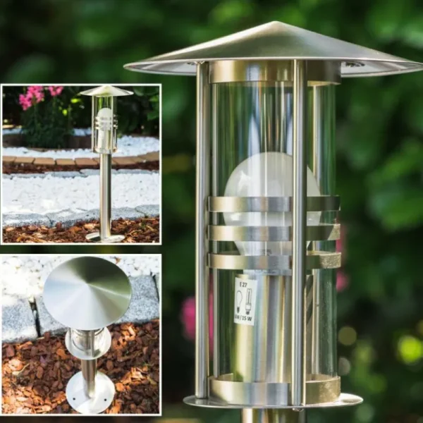hofstein Borne d'éclairage Fushun Acier inoxydable, 1 lumière* Lampes Modernes