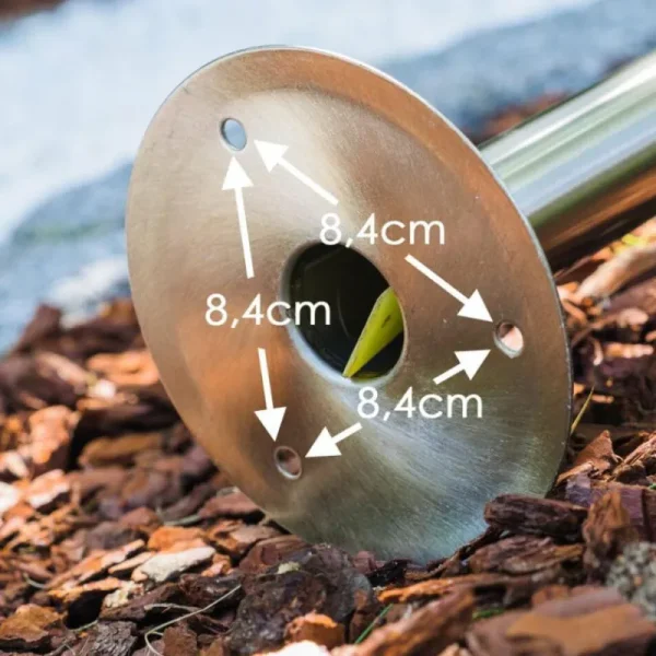 hofstein Borne d'éclairage Fushun Acier inoxydable, 1 lumière* Lampes Modernes