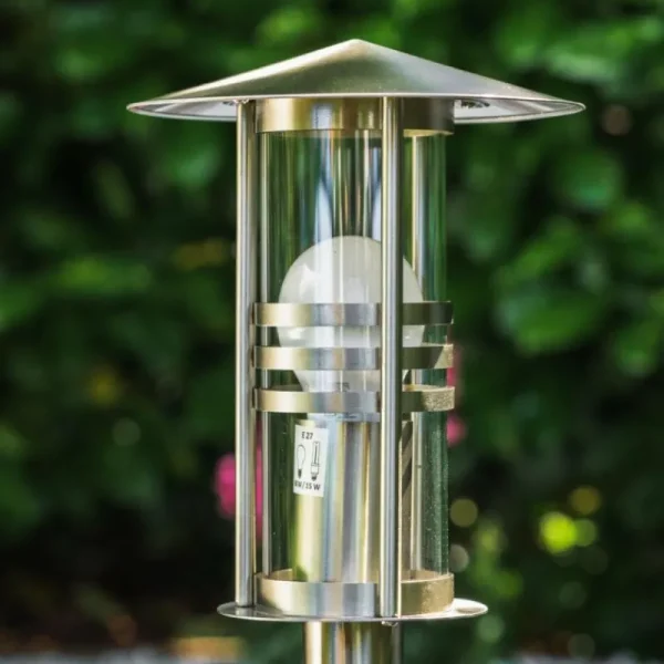 hofstein Borne d'éclairage Fushun Acier inoxydable, 1 lumière* Lampes Modernes