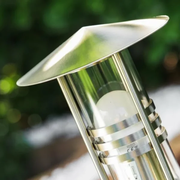 hofstein Borne d'éclairage Fushun Acier inoxydable, 1 lumière* Lampes Modernes