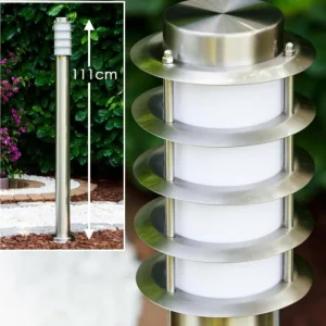 hofstein Borne d'éclairage Tunes Acier inoxydable, 1 lumière* Lampes Modernes